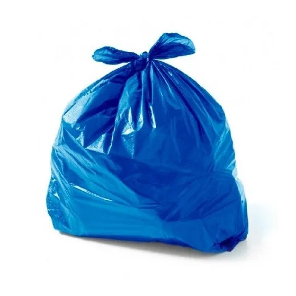 Sacos p/ Lixo 50 Unidades Rolo Plástico Lixeira Azul Grande 50L Capacidade Descartável Reforçado - 2