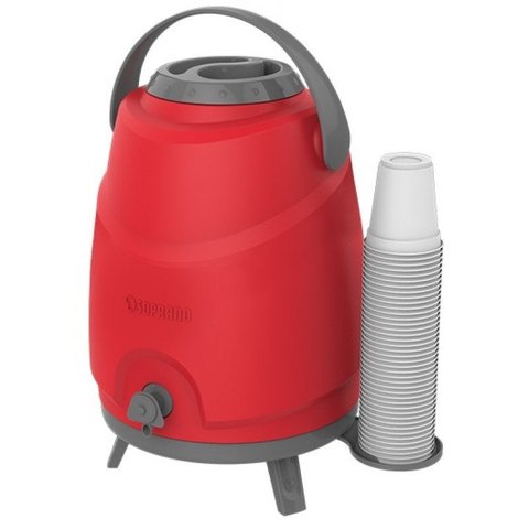 Botijão Térmico Aspen 12l Vermelho Soprano