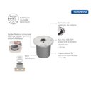 Ver imagem 5 de Lixeira de Embutir Clean Tramontina 5 Litros Inox 94518/005