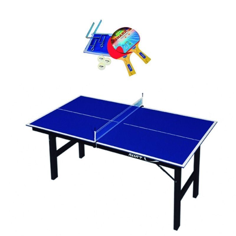 Kit Tênis De Mesa Dobrável Mdp com Rede e Raquetes Ping Pong 1003 - Klopf