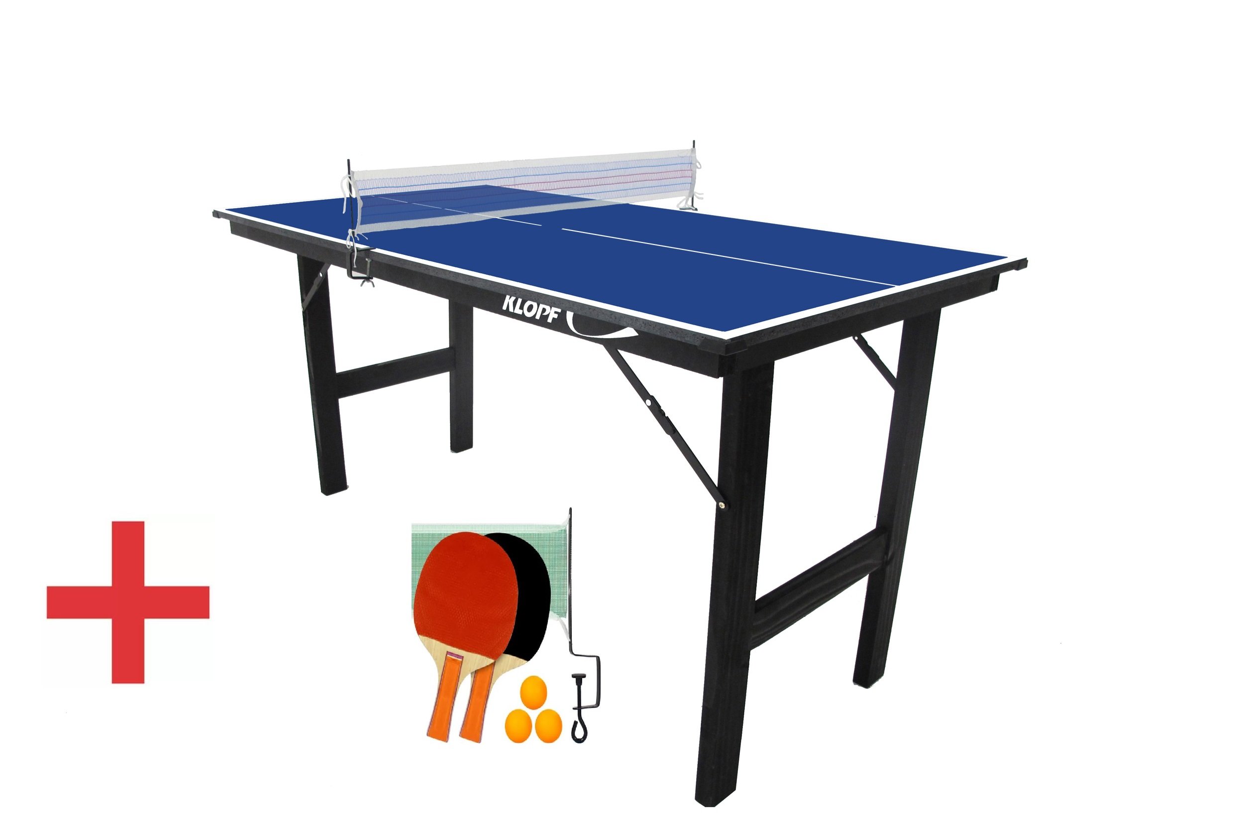 Kit Tênis de Mesa Dobrável Mdp com Rede e Raquetes Ping Pong 1003 Infantil - Klopf - 3