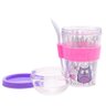 Copo Snack Com Pote E Colher - Corujinhas - 7