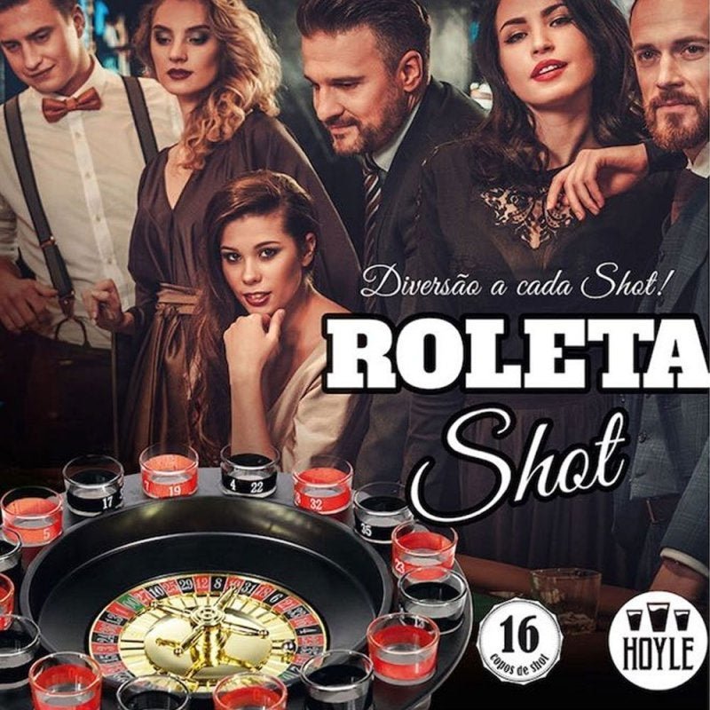 Jogo Roleta Shot Beber Drink Diversão Laranja E Preto