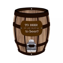 Abridor de Garrafa Parede Barril - To Beer or Not To Beer - 1