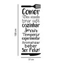 Ver imagem 2 de Adesivo de Parede Frase Decorativa Cozinha
