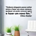 Ver imagem 1 de Adesivo de Parede Frase Chico Xavier