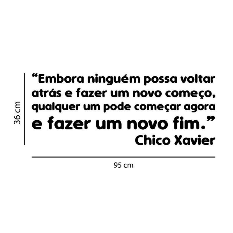 Adesivo de Parede Frase Chico Xavier - 2