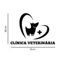Ver imagem 2 de Adesivo de Parede Clínica Veterinária Pet Shop Preto