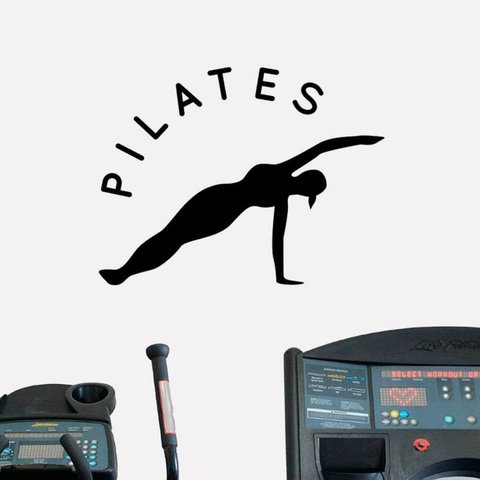 Adesivo de Parede Estúdio Pilates Preto