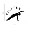 Adesivo de Parede Estúdio Pilates Preto - 2