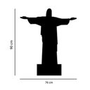 Ver imagem 2 de Adesivo de Parede Silhueta Cristo Redentor Rio de Janeiro Preto
