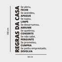 Ver imagem 2 de Adesivo de Parede Frase Regras Da Casa