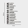 Adesivo de Parede Frase Regras Da Casa - 2