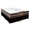 Ver imagem 1 de Cama Box Casal Bipartido Sintético + Colchão Molas Ensacadas Texas Prime Colchões 138cm - Suporta