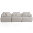 Ver imagem 2 de Sofá 4 Lugares para Sala de Estar Living 288cm Arlo F04 Linho Cru Tc-14031 - Lyam Decor