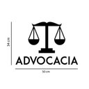Ver imagem 2 de Adesivo de Parede Logo Advocacia Preto