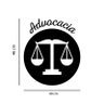 Adesivo de Parede Logo Profissão Advocacia Preto - 2
