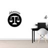 Adesivo de Parede Logo Profissão Advocacia Preto - 1