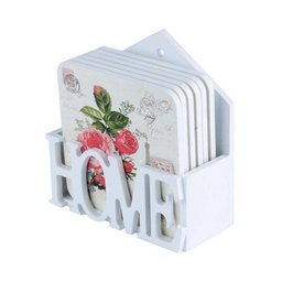 Porta Copos Rosas com Suporte 6 unid. - 7