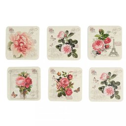 Porta Copos Rosas com Suporte 6 unid. - 3