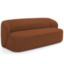 Ver imagem 2 de Sofá 2 Lugares Orgânico para Sala de Estar Living 170cm Heidy F04 Veludo Telha - Lyam Decor
