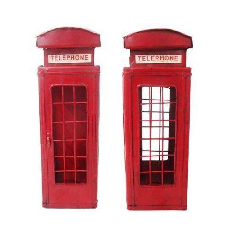 Cabine Telefonica Londres em Metal Vintage Retro para Decoração (cj-009) - 8