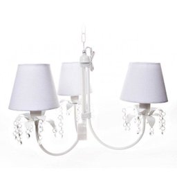 Lustre 3L Primavera Cristais Quarto Bebê Infantil Menina Menino - 1
