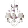 Lustre 3L Garden Rosa Quarto Bebê Infantil Menina - 1