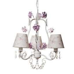 Lustre 3L Garden Rosa Quarto Bebê Infantil Menina - 1 Lustre 3L Garden Rosa Quarto Bebê Infantil Menina - 1