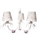 Ver imagem 1 de Lustre 3l Primavera Rosa 3 Flores P Quarto Bebê Infantil Menina
