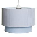Ver imagem 1 de Lustre Tubular Duplo Azul Quarto Bebê Infantil Menino