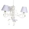 Lustre 3L Haste Madeira E Bailarinas Brancas Quarto Bebê Infantil Menina - 1