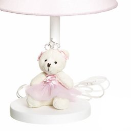 Abajur Madeira Bailarina Rosa Quarto Bebê Infantil Menina - 2