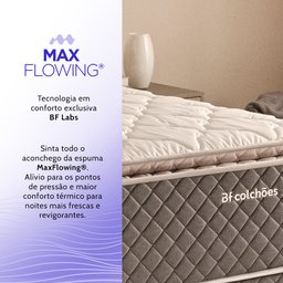 Colchão Viúva Bf Colchoes Molas Ensacadas com Pillow Top Extra Conforto 128x188x38cm Bf - 6