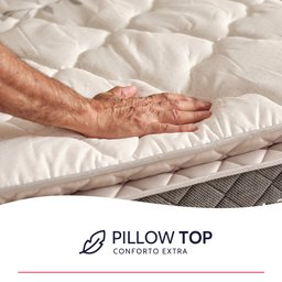 Colchão Viúva Bf Colchoes Molas Ensacadas com Pillow Top Extra Conforto 128x188x38cm Bf - 8