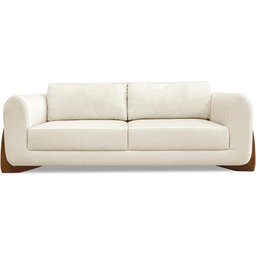 Sofa Jolie 2 Lugares 180cm Pes Boomerang Linho 212 Natural Ezz Natural - 3
