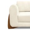 Sofa Jolie 2 Lugares 180cm Pes Boomerang Linho 212 Natural Ezz Natural - 2
