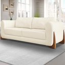 Ver mais imagens de Sofa Jolie 2 Lugares 180cm Pes Boomerang Linho 212 Natural Ezz Natural
