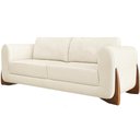 Ver imagem 1 de Sofa Jolie 2 Lugares 180cm Pes Boomerang Linho 212 Natural Ezz Natural