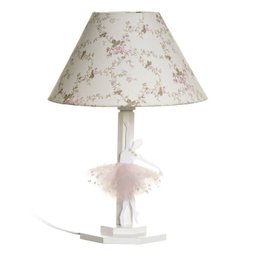Abajur Madeira Bailarina Acrílico Rosa Quarto Bebê Infantil Menina - 1