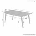 Ver imagem 3 de Conjunto Home Office 2 Peças Escrivaninha MDF Pés em Madeira Maciça 80cm e Estante Marrom