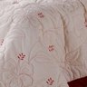 Colcha / Cobre Leito Cama Queen 150 Fios em Palha com Vermelho com 05 Peças - Cobre Leito Belle - 9