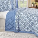 Ver imagem 4 de Cobre Leito Queen Size Dupla Face Valence 3 Peças Estampado/Azul