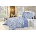 Ver imagem 1 de Cobre Leito Queen Size Dupla Face Valence 3 Peças Estampado/Azul