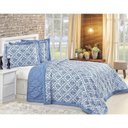 Ver imagem 6 de Cobre Leito Queen Size Dupla Face Valence 3 Peças Estampado/Azul