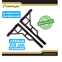 Ver imagem 2 de Varal Roupas Parede ou Muro Articulado 5 Cordas Quadrado. O Mais Forte e Bonito do Mercado. ALL STYL