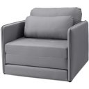 Ver imagem 3 de Poltrona Cama Solteiro Retrátil 1 Lugar 102cm Zora K01 Linho Soft Grafite - Lyam Decor