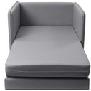 Ver imagem 5 de Poltrona Cama Solteiro Retrátil 1 Lugar 102cm Zora K01 Linho Soft Grafite - Lyam Decor