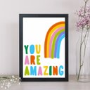 Ver imagem 1 de Quadro You Are Amazing 33x24cm - com Vidro:moldura Preta