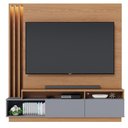 Ver mais imagens de Home Theater 2 Portas Basculantes com Led Humaitá - Freijó / Cinza